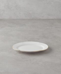Home Aren Porselen Kayık Tabak Gold