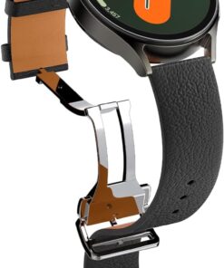 Galaxy Watch 47mm/46mm/45mm/44mm/43mm/42mm/41mm Kordon Kayış Band Enzo (20mm) Black - AMP06956