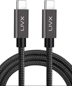 Solid 100w 5a Type C To Type C PD 2.0 5 Gbps 25 CM Hızlı Şarj Ve Data Kablosu Halat Örgülü Space Gray TCT-25