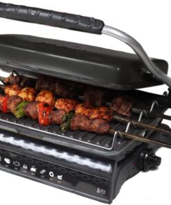 Dökümix Ultra Plus Organik Demir Döküm Izgara& Tost Makinası Siyah Izgara Aparatlı,Fırçalı,Yağdanlık