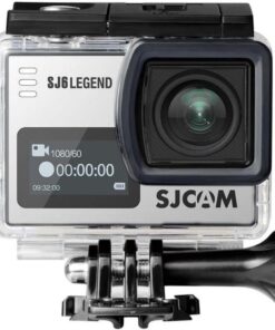 SJ6 Legend WiFi 4K UHD 16MP 166° 2” Dokunmatik Geniş Ekran Sanal Jiroskop Sabitleme 1000mAh Geniş Batarya 240 FPS Ağır Çekim 30 Metre Su Geçirmez Kılıflı Aksiyon Kamerası Gümüş