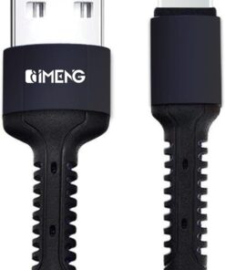 3A UsbA to Lightning Pro Braided Data ve Hızlı Şarj Kablosu Siyah