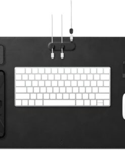 Regnum LD302M Büyük Boy 90 x 40 cm Mouse Pad (Velo Vegan Leather Technology) + Kablo Düzenleyici Black - APP05267