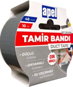 Tamir Bandı (Duct Tape) Askılı Karton 48 mm x 10 m Gri