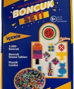 Ütü İle Yapışan Boncuk Seti 3.000 Boncuk + Dizme Kalıbı + Cımbız