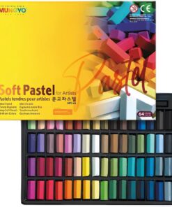 MPS-64 Pastel Boya Yumuşak Köşeli 1/2 Toz Pastel, 64 Renk