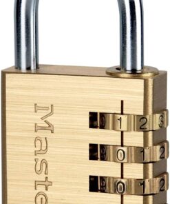 Lock – 604EURD – şifreli kilit pirinç Finish 40 mm