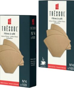 Genel Kahve Filtresi 4 Numara (Büyük Boy) Naturel Kağıt 2X100 200'lü Paket