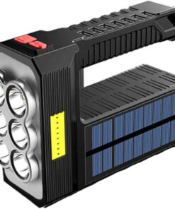 Enerjili 8 Gözlü Kamp Lambası Solar ve Uzun Menzilli Kamp Feneri Yüksek Performanslı