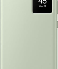 Smart View Wallet akıllı telefon kılıfı EF-ZS928 Galaxy S24 Ultra için, cep telefonu kılıfı, kart bölmesi, pencereli, açık yeşil