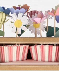 Meri Çiçek Bahçesi Cupcake Seti, 24'lü