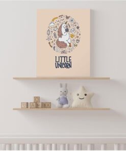 Little Unicorn | Bebek Odasına Özel Kanvas Tablo 30X40 Cm