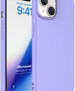 Kılıf Apple iPhone 15 için Groovy Soft Lila [iPhone 15 ile Uyumlu Kılıf - Lila]
