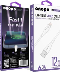 iPhone Uyumlu Lightning USB Hızlı Şarj ve Data Kablosu – 3.0A / 12W / 480Mbps (1M, D8)