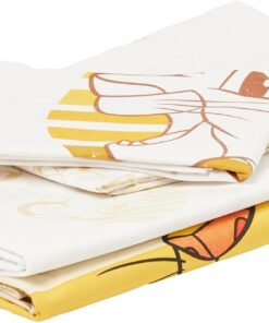 Disney Lion King Savannah Karakter Baskılı%100 Pamuk Nevresim Takımı, Çok Renkli, Bebek