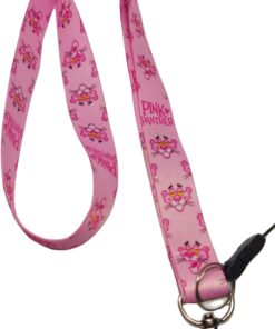 Pembe Panter Boyun ipi ve Telefon Askısı