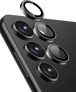 Samsung Galaxy S25 Plus Tekli Kamera Lens Koruma Camı Siyah [Galaxy S25 Plus ile Uyumlu Ekran Koruyucu - Siyah]