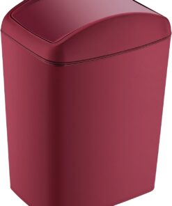 Soft Çöp Kutusu Döner Kapak 5 LT CARMEN KIRMIZI