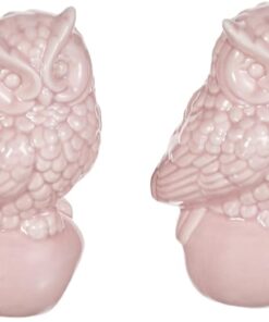 4lü Pembe Baykuşlu Biblo 9cm