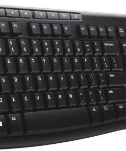 K270 Kablosuz Klavye, Tuş Takımı, Sıvı Dökülmesine Dayanıklı, 10 m Kullanım Mesafesi, Türkçe Q Klavye, Siyah