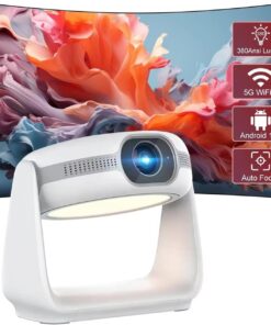 Otomatik Focus Yüksek Lümen Tam Yüksek Çözünürlüklü 3D Desteği LCD Android Wifi Bluetooth 4K Projeksiyon Cihazı