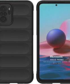 Xiaomi Redmi Note 10 için Kılıf Oslo Prime Siyah [Redmi Note 10 ile Uyumlu Kılıf - Siyah]