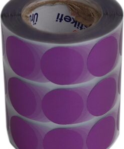 etiketler , hazır al hızlı al Metalize Kuşe Etiket 25mm X 25mm Ruloda 2500 Adet, Ev ve Ofis Kullanımı İçin Kendinden Yapışan Etiket ve (Metalize Mor)