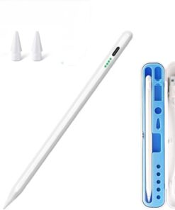 Tüm Cihazlara Uyumlu Tablet ve Telefon Için Çizim & Yazı Kalemi - Tabletler Için Dokunmatik Stylus Kalem - Eğim Özelliği - Geçikme Yok 2 Adet Yedek Uç ve Özel Taşıma Kutusu İle Birlikte