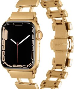 Apple İle Uyumlu Watch 38mm/40mm KRD-96 Metal Kordon Gold