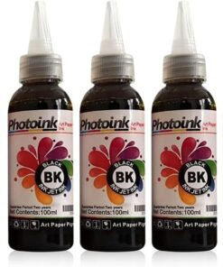 Epson Uyumlu Kuşe Mürekkebi, 500 Ml. Siyah Kuşe Matbaa Mürekkebi