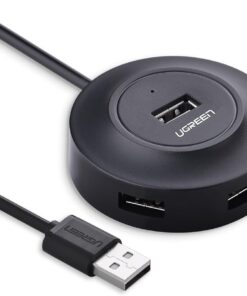 USB 2.0 4 Portlu Hub Çoklayıcı, Siyah