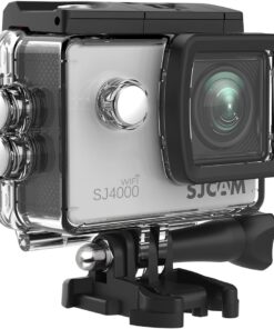 SJ4000 WiFi 4K UHD 156° 2” Geniş Ekran H.265 900mAh Hareket Algılama 30 Metre Su Geçirmez Kılıflı Aksiyon Kamerası Gümüş