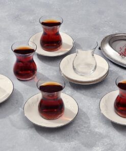 Suzanne Platin 6 Kişilik Çay Takımı