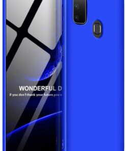 Samsung Galaxy M30s için Kılıf Double Dip 360 Protective Mavi [Galaxy M30s ile Uyumlu Kılıf - Mavi]
