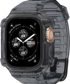 Rugged Armor Pro Hülle mit Armband Kompatibel mit Apple Watch Ultra 2 (2023) / Ultra (2022) 49mm