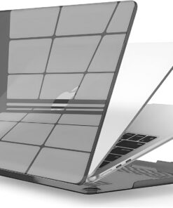 Macbook Pro M1 / M2 13'' İle Uyumlu Ultra Clear Super Şeffaf Koruyucu Kılıf (A1706/A1708/A1989/A2159/A2251/A2289/A2338) (Koyu Şeffaf)