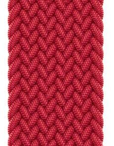Amazfit GTS 2 Mini 40mm için Kordon, (Large Size, 165mm) Braided Solo Loop Band Kırmızı [GTS 2 Mini ile Uyumlu Kordon - Kırmızı]