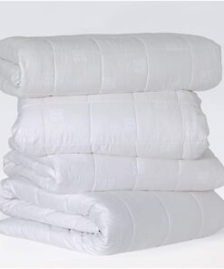 Cottonsoft Düz%100 Pamuk Bebek Yorgan, Beyaz, Bebek (95x145 cm)