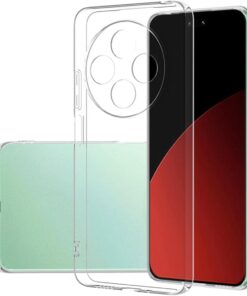 GİYİM & AKSESUAR Xiaomi Redmi 14C (6.8) inç Şeffaf Silikon Şok Emici Özellikli Full Kasa Koruma sağlayan Şeffaf Kılıf (Xiaomi Redmi 14C