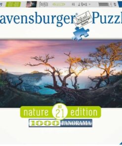 Puzzle 17094 - Ijen Dağı'ndaki sülfürik asit gölü, Java - 1000 parça yapboz, yetişkinler ve 14 yaşından büyük çocuklar için, manzara motifli yapboz