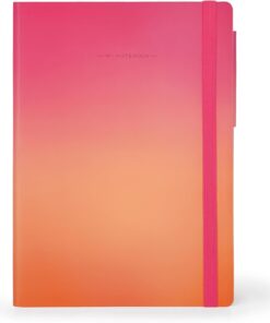 - Beyaz sayfalı not defteri, My Notebook Large fildişi renkli kağıttan, 90 g/m², 192 sayfa, yumuşak kapak, lastik bantlı kilit, boyut 17 x 24 cm, Golden Hour