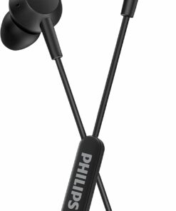 TAE5008BK/00 mikrofonlu kulak içi kulaklık | hafif kablolu kulaklık | USB-C bağlantısı | 1,2 m kablo | Inline uzaktan kumanda | 3 boyut | net ses ve güçlü bas | siyah