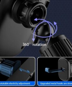 Nr88 Araç İçi Havalandırma Telefon Tutucu Kancalı Tek El Kullanım