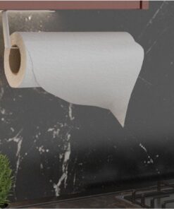 Metal Beyaz Yapışkanlı Kağıt Havluluk Yapışkanlı Havlu Askılığı, Banyo Askısı Yapışkanlı Havluluk ve Peçetelik 3M Yapışkanlı Tasarım