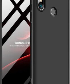 Xiaomi Redmi Note 5 Pro için Kılıf Double Dip 360 Protective Siyah Kırmızı [Redmi Note 5 Pro ile Uyumlu Kılıf - Kırmızı]