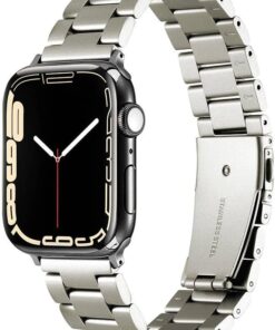 Apple İle Uyumlu Watch 38mm/40mm KRD-93 Metal Kordon Titanyum