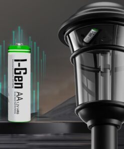 B112 8 Adet AA 1100 Mah Şarj Edilebilir Kalem Pil 1.2V Ni-MH Şarjlı Pil Solar Aydınlatma Uyumlu
