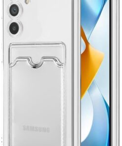 Samsung Galaxy A15 Card Slot Shock için Kılıf Şeffaf [Galaxy A15 ile Uyumlu Kılıf - Şeffaf]