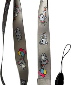 Gri Koala Boyun ipi ve Telefon Askısı Lanyard