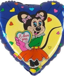 Castle 18'' Peggy Purple Folyo Balon- 10 Adet